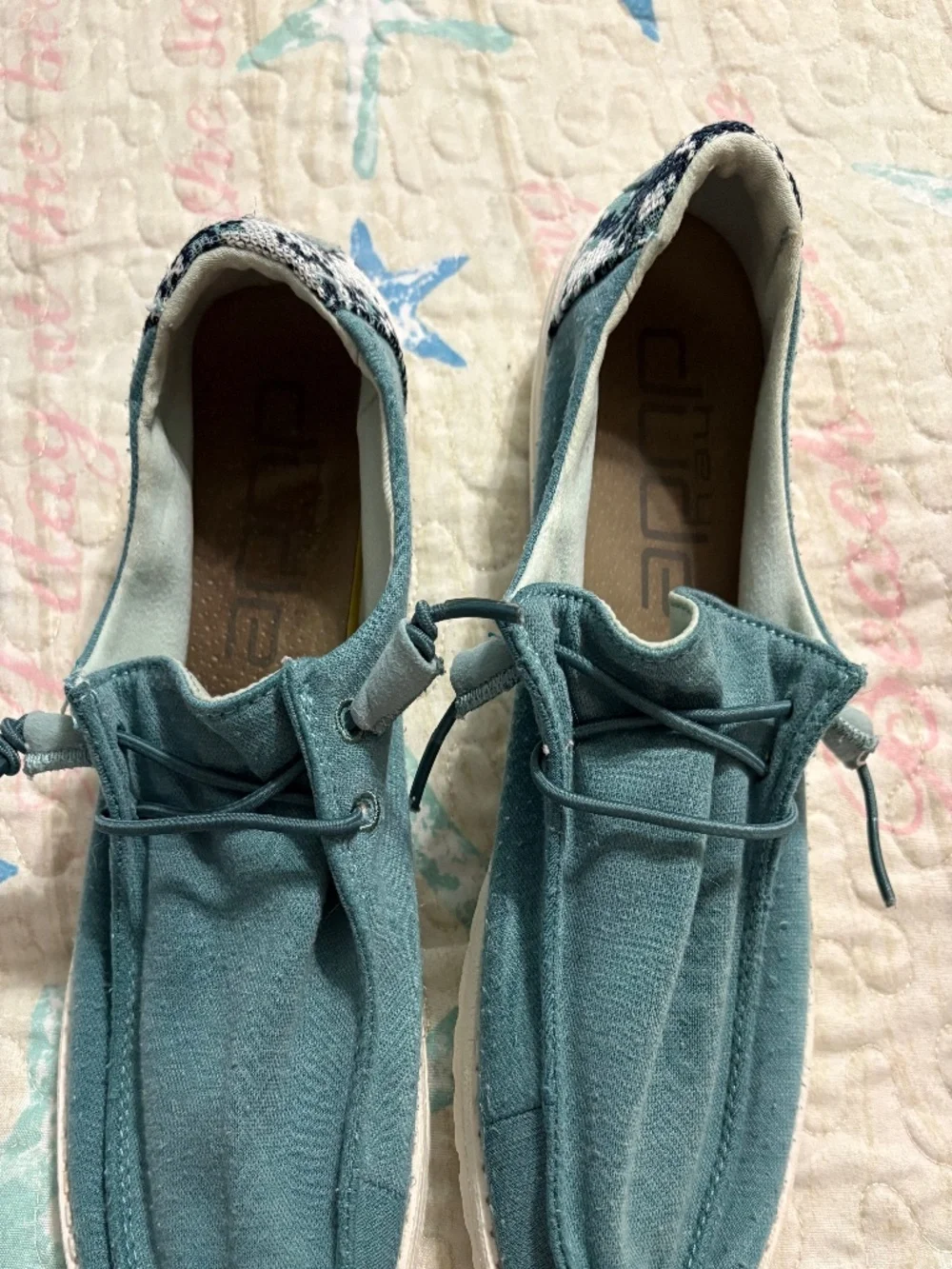 HEYDUDE Women's Wendy Shoes | Women's Lace Up Loafers | size 9
